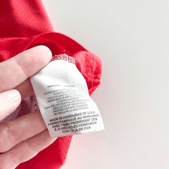 Nike Mens Sleeveless V-Neck SFU Athletic Jersey Reversible Red Size Large - Picture 3 of 8